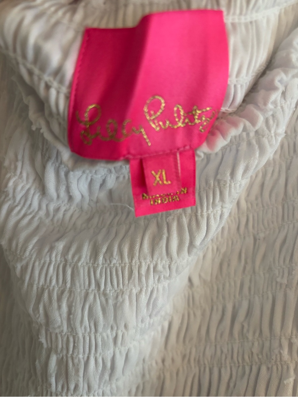 Lilly Pulitzer White Smocked Hadly Maxi Dress - Picture 3 of 5